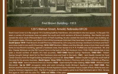 Reed’s Food Center – Fred Brown Building 1915